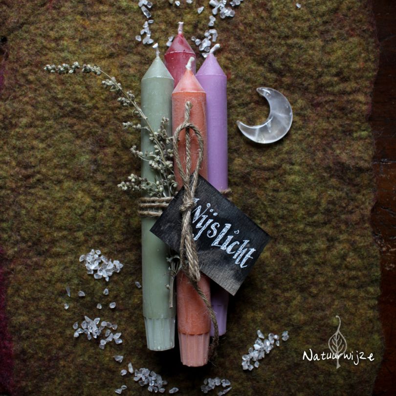 Wijslicht kaarsen, set van 4